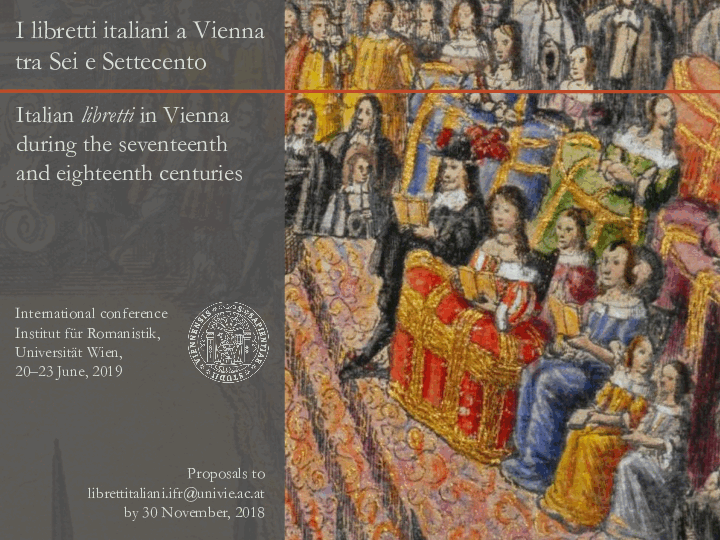 I libretti italiani-2019; Call for Papers I libretti italiani-2019; Call for Papers