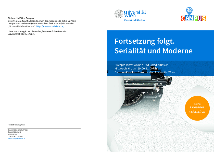 Serialitaet und Moderne 2018-BirgitWagner
