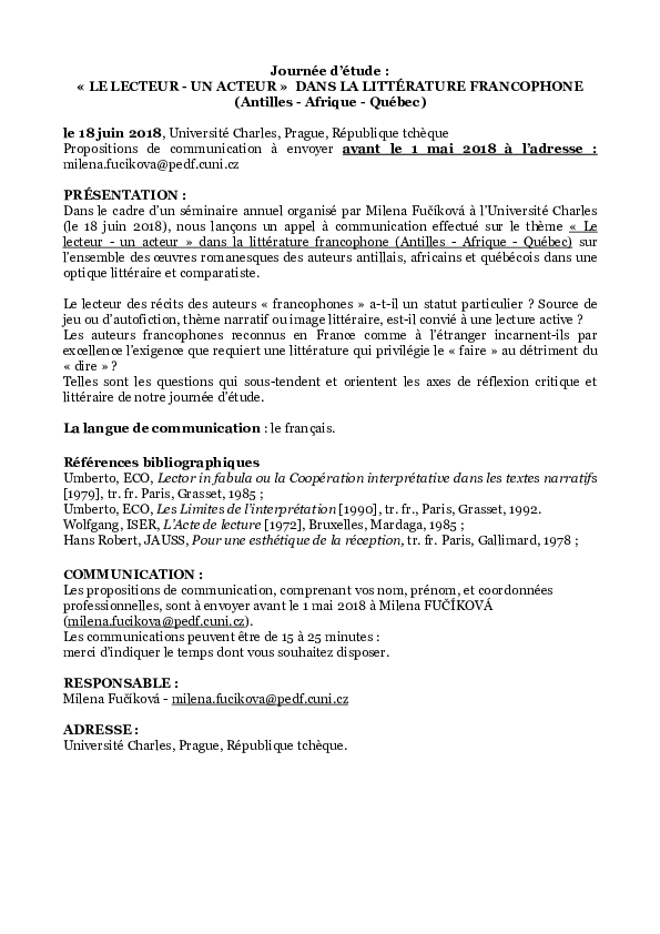 CFP-2018_LE LECTEUR - UN ACTEUR CFP-Juni 2018-Prag