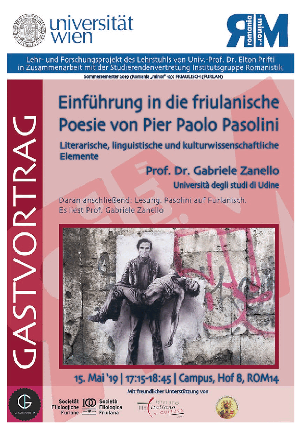 Friulanische Poesie 2019 - Pasolini Friulanische Poesie 2019 - Pasolini