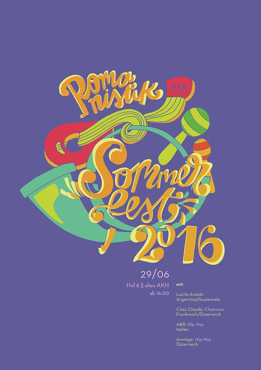 Romanistik Sommerfest Plakat