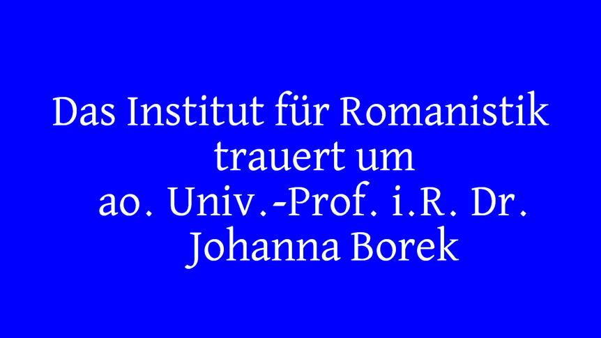Trauer um Johann Borek